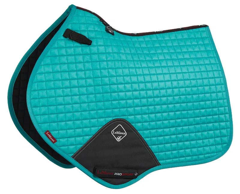 LeMieux Close Contact Suede Saddle Pad Turquoise Large