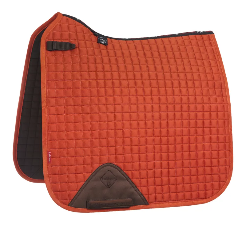LeMieux ProSport Suede Dressage Saddlepad Orange