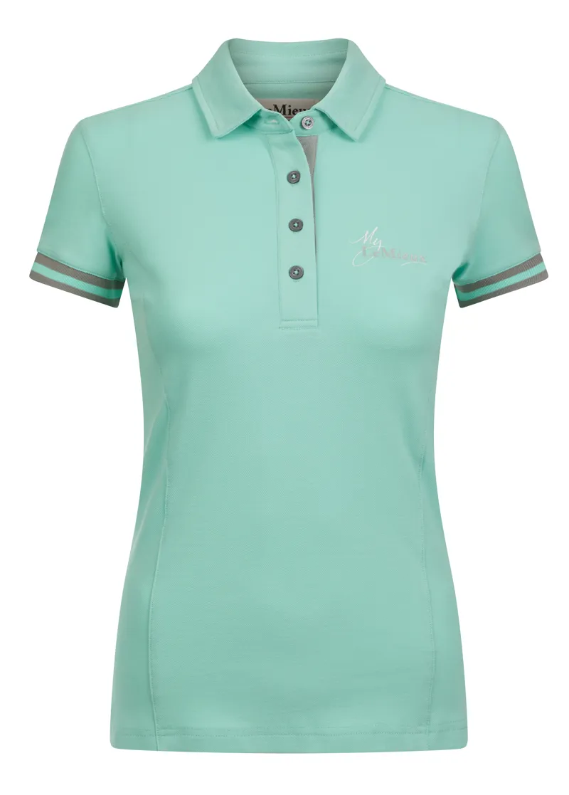 My LeMieux Polo Shirt in Mint and Grey