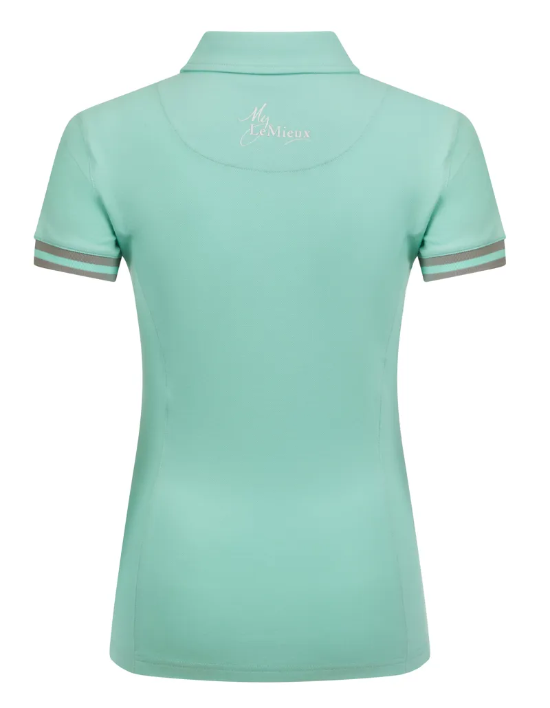 My LeMieux Polo Shirt in Mint and Grey-2