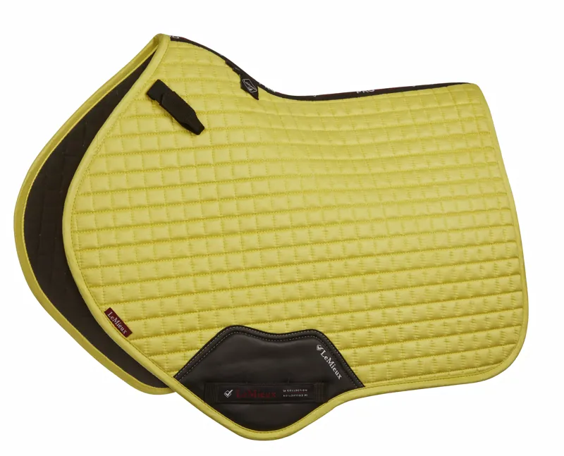 LeMieux Close Contact Suede Saddle Pad in Citron