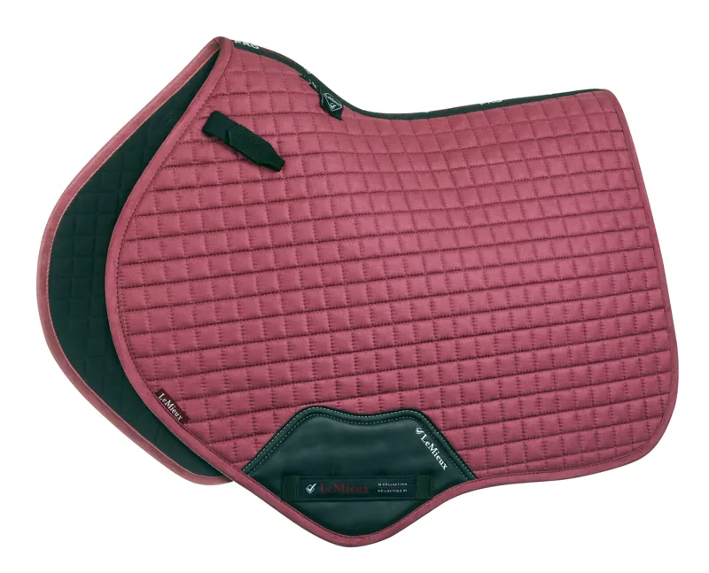 LeMieux Close Contact Suede Saddle Pad in French Rose