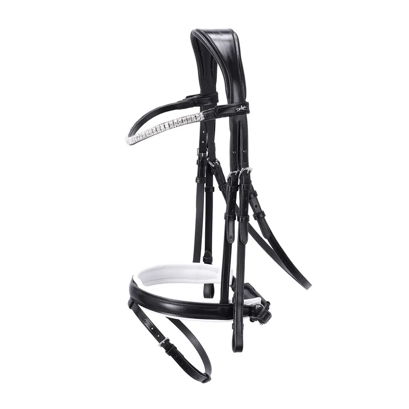Schockemohle Malaga Flash Bridle in Black and White