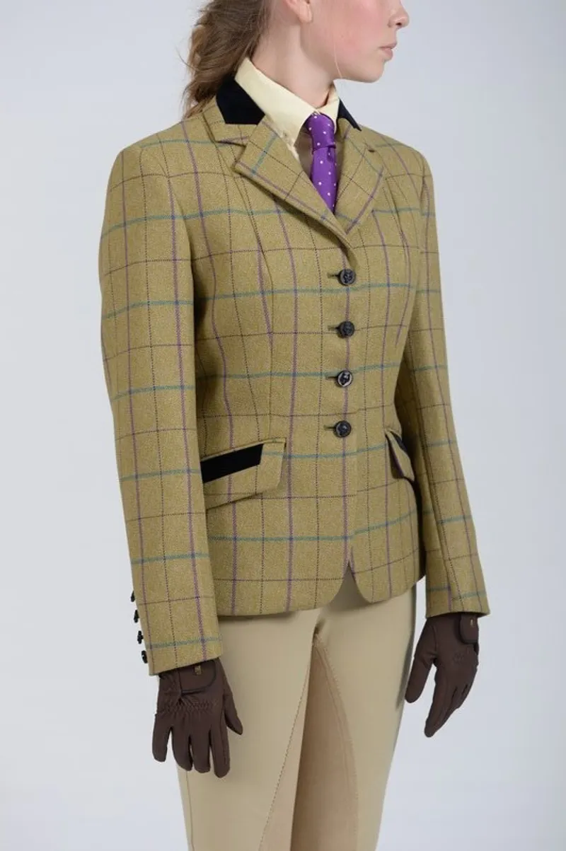 Mears | Firenze Tweed Jacket | Ladies | Green and Purple