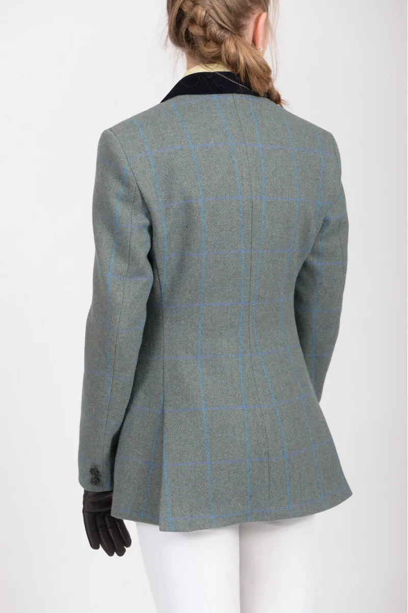 Mears Mobberley Tweed Jacket Ladies Blue and Turquoise-2