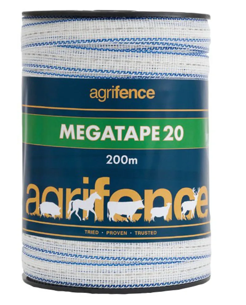 Agrifence Megatape 20mmx200m in White