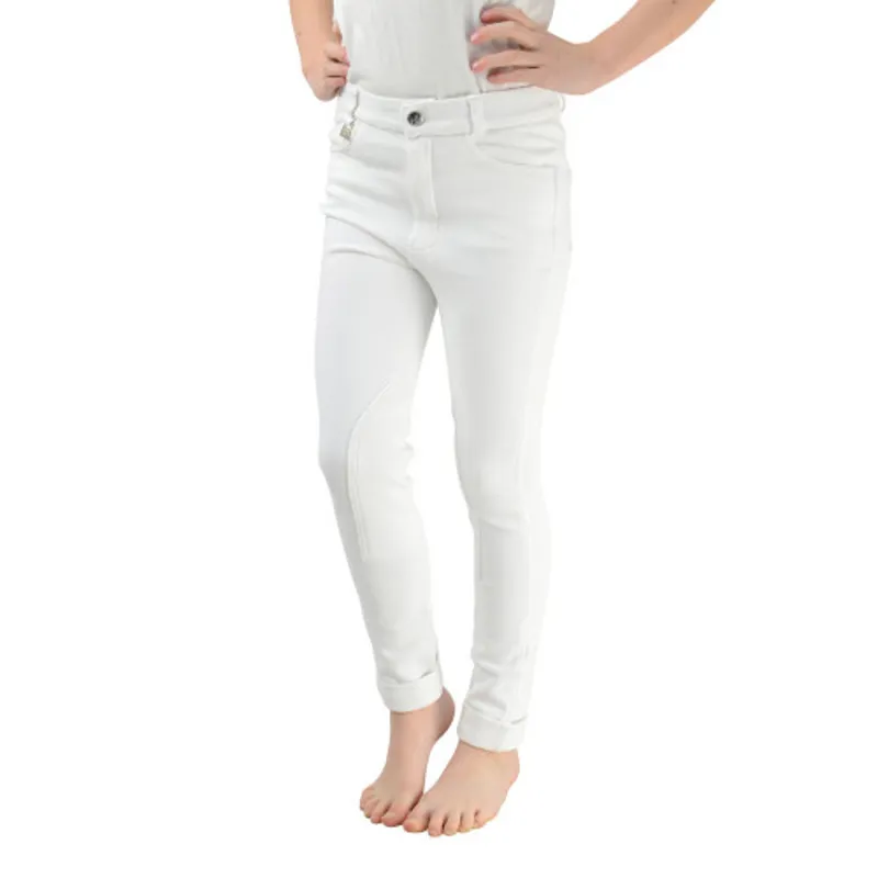 Hy Equestrian Junior Melton Jodhpurs in White