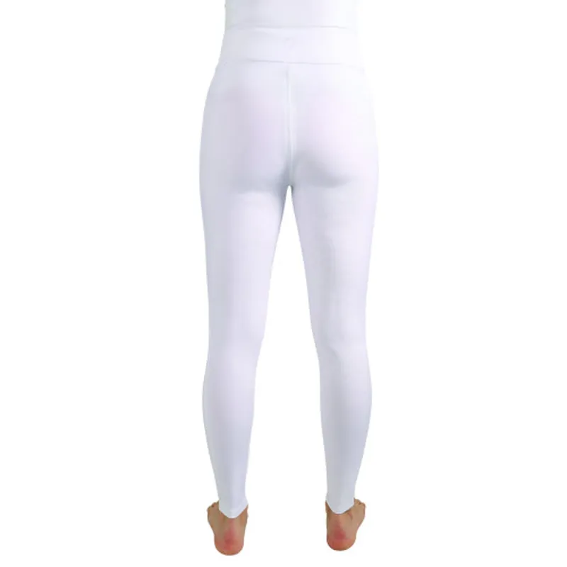 Hy Equestrian Melton Riding Tights in White Ladies - WEB EXCLUSIVE-1