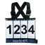 Equetech Mini Eventing Number Bib in Black - WEB EXCLUSIVE