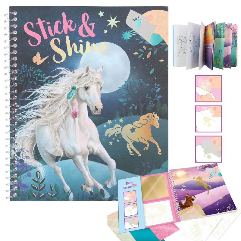 Miss Melody Stick and Shine Colouring Book 