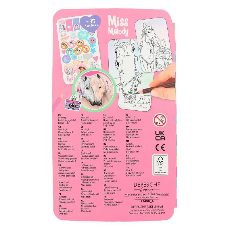 Miss Melody Selfie Colouring Book-3