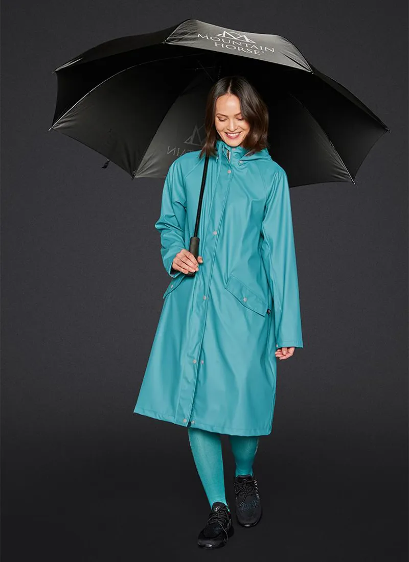 Mountain Horse Mindy Rain Coat Ladies in Teal Blue-2