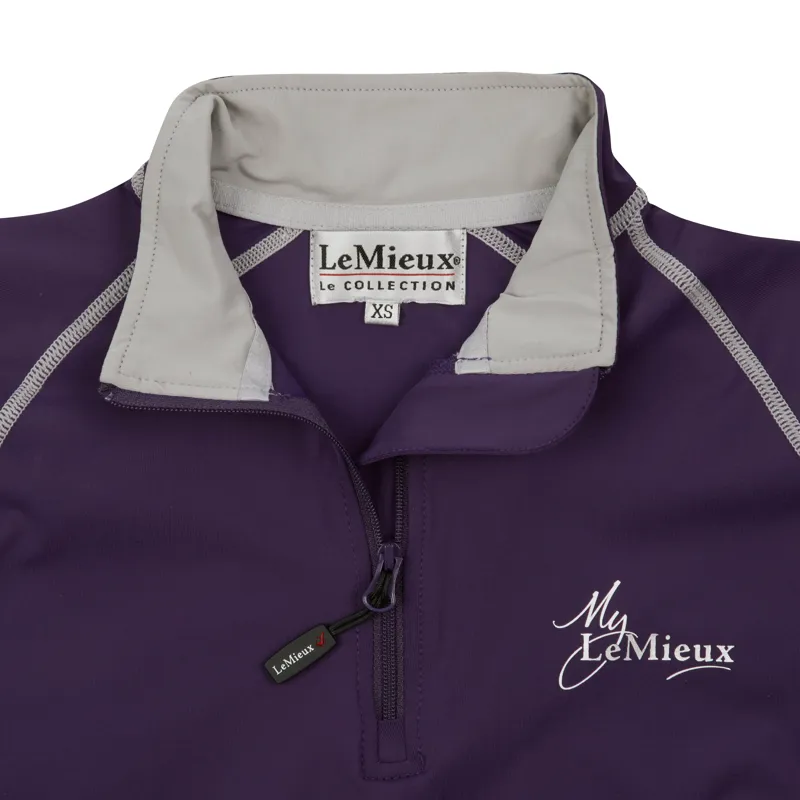 My LeMieux Base Layer Ladies in Blackcurrant and Grey-2