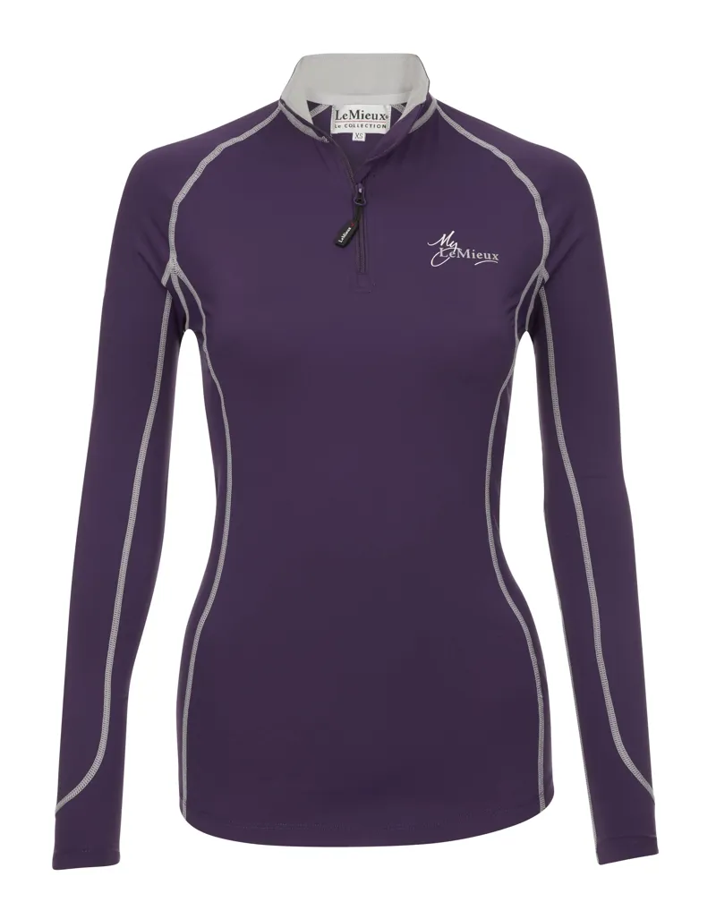 My LeMieux Base Layer Ladies in Blackcurrant and Grey