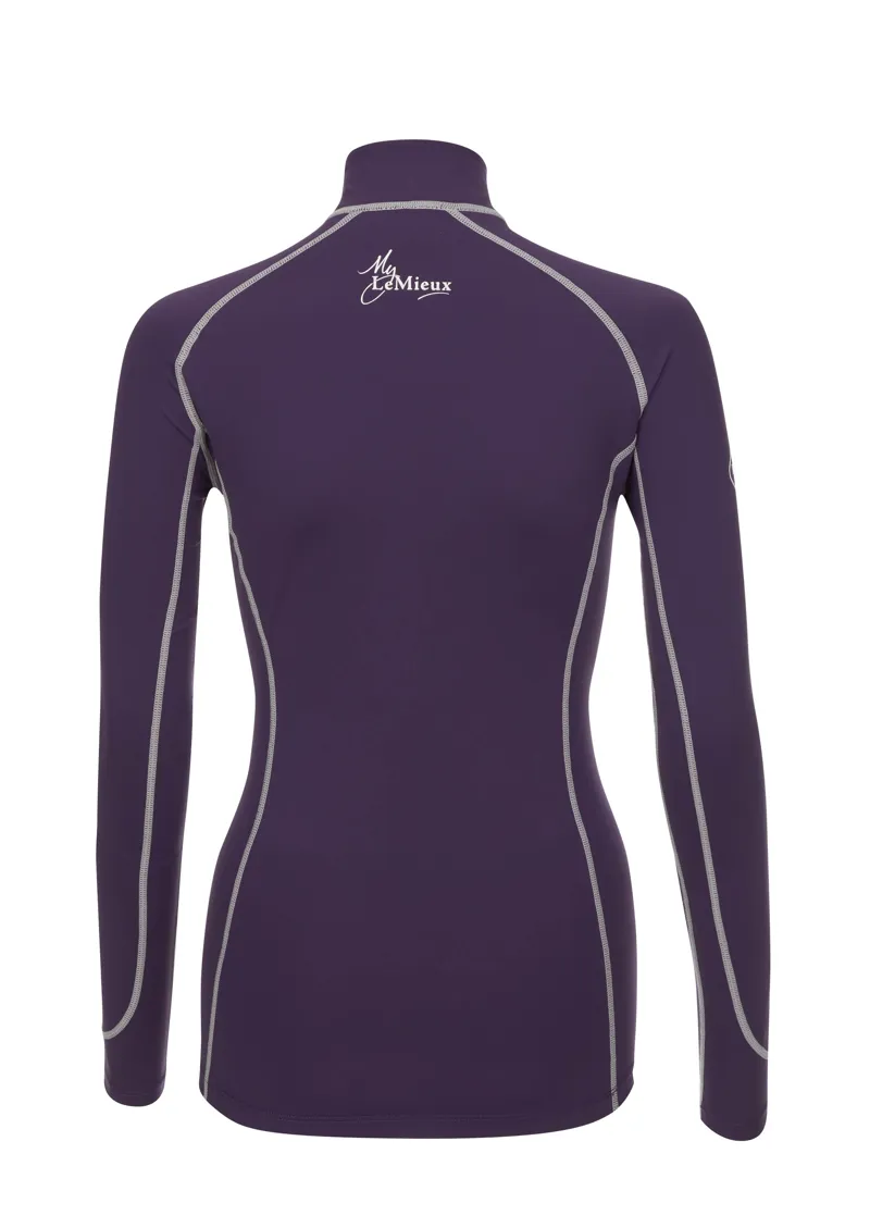 My LeMieux Base Layer Ladies in Blackcurrant and Grey-4