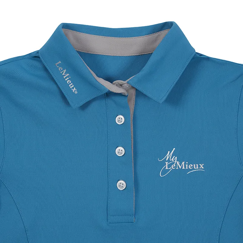 My LeMieux Polo Shirt Ladies Teal-2