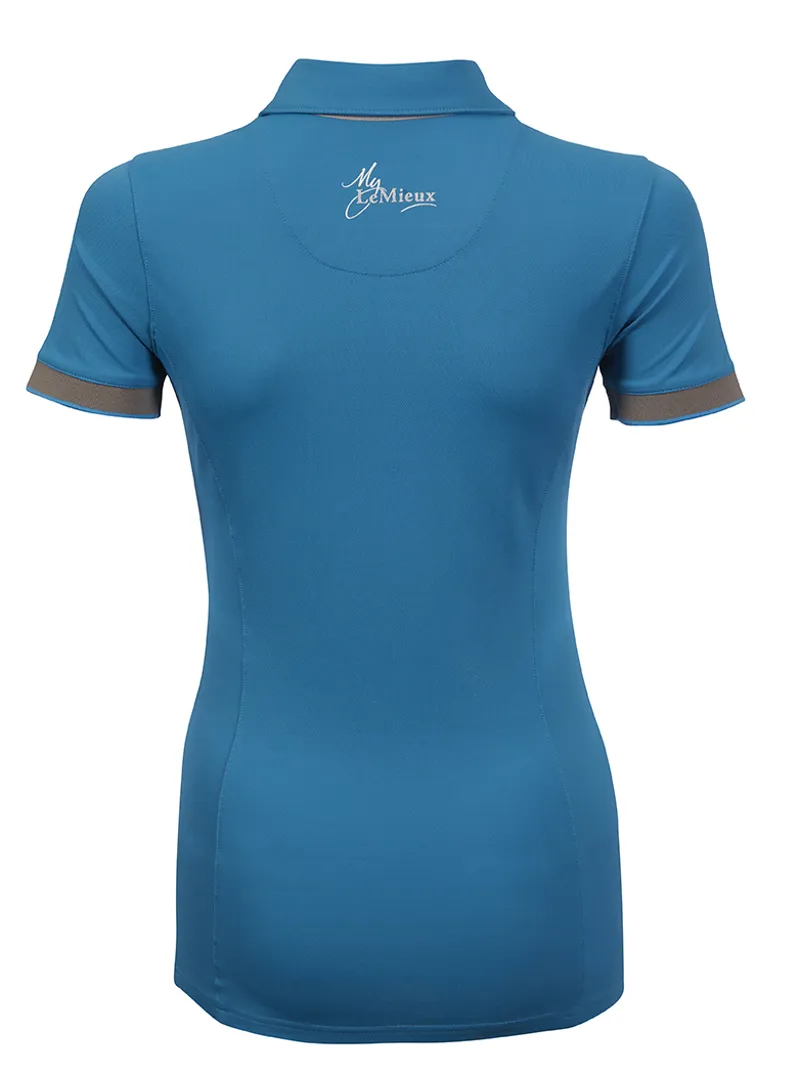 My LeMieux Polo Shirt Ladies Teal-4