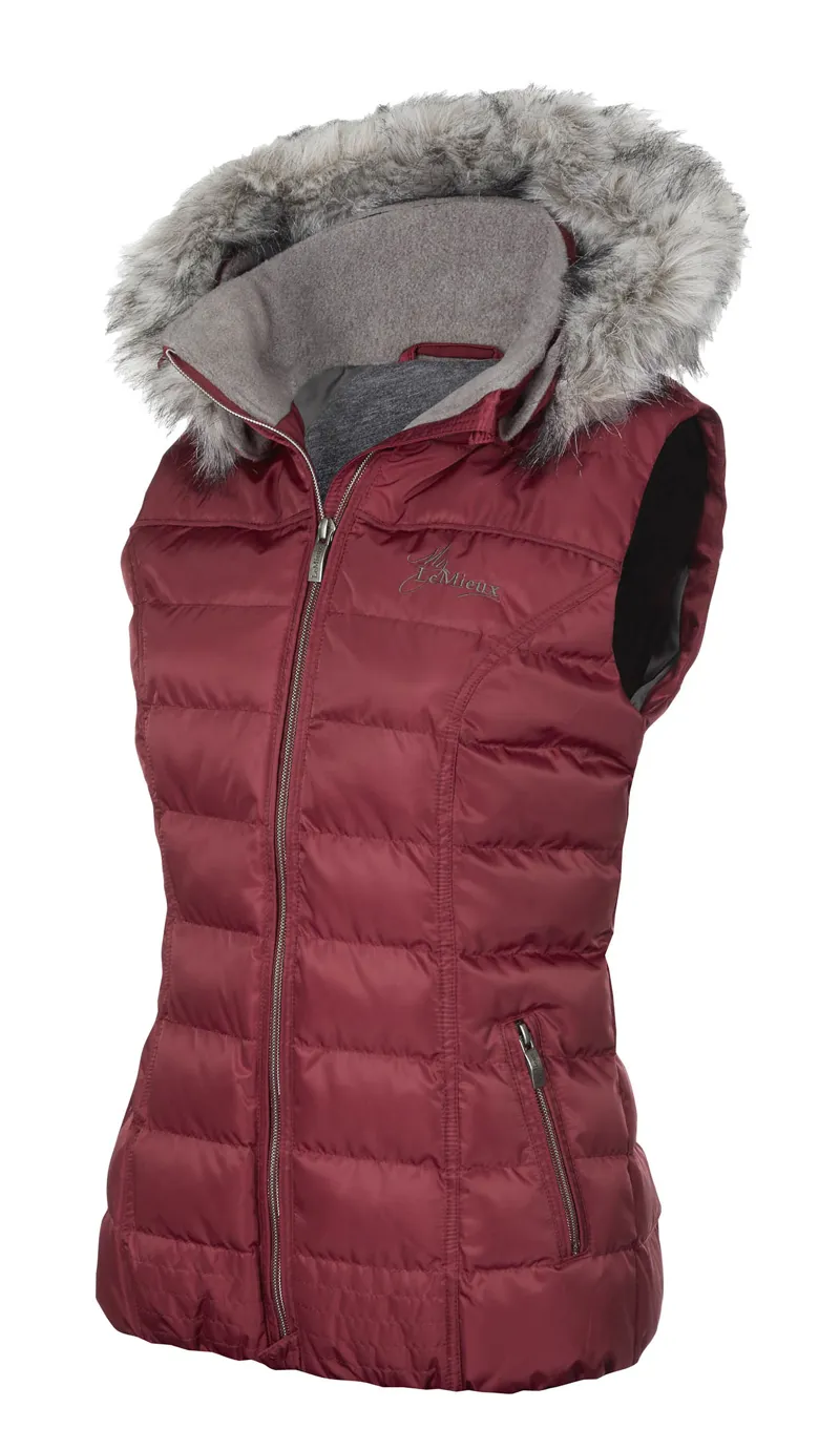 My LeMieux Winter Gilet in Mulberry-3