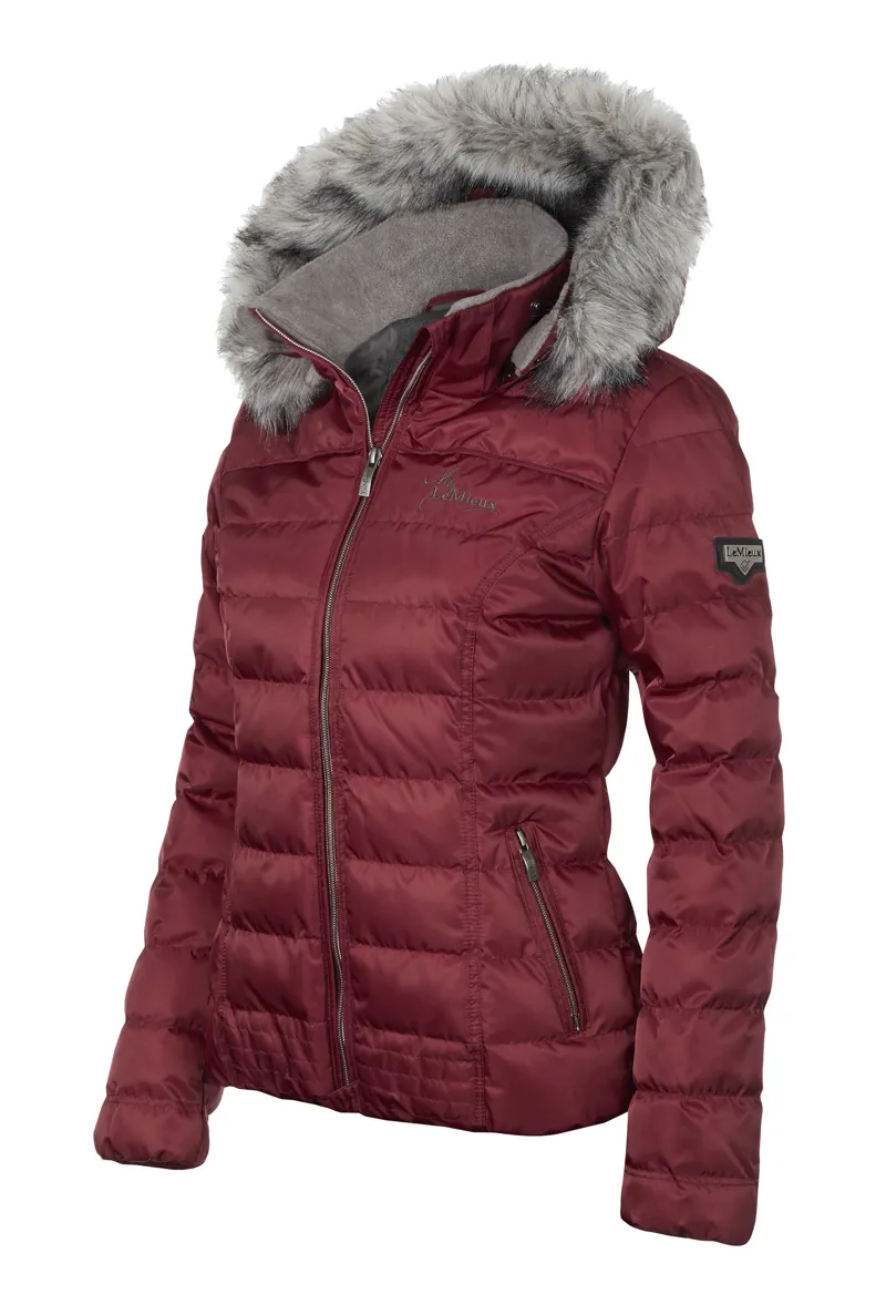 My LeMieux Winter Short Coat in Mulberry-3