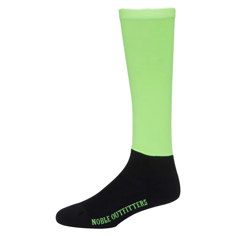 Noble Outfitters Solid Peddies - Over The Calf in Neon Green