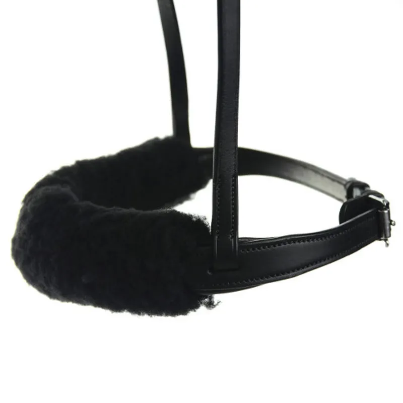 Hy Equestrian Noseband Cover in Black - WEB EXCLUSIVE