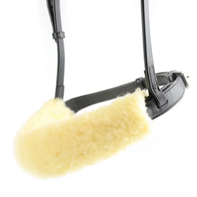 Hy Equestrian Noseband Cover in Natural - WEB EXCLUSIVE