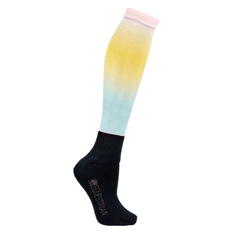 Hy Equestrian Ombre Socks in Navy/Ombre - WEB EXCLUSIVE-2