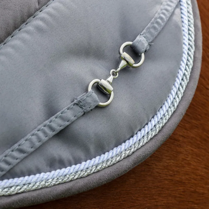 Hy Equestrian On The Bit Saddle Pad in Grey/Silver - WEB EXCLUSIVE-3