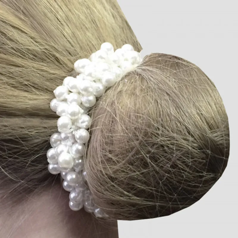 Equetech Pearl Beaded Scrunchie in Ivory - WEB EXCLUSIVE-1