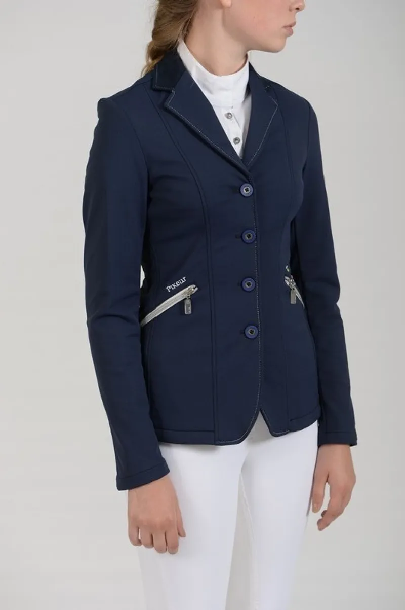Veste De Compétition Pikeur Epsom Femme – Bleu Marine, Taille 38 (UK 8), Double Fente, Allemagne