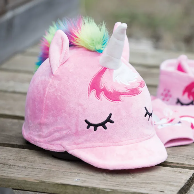 Equetech Sleepy Unicorn Hat Silk in Pink