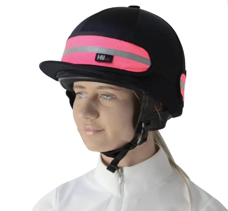 Hy Equestrian Reflective Hat Band in Pink