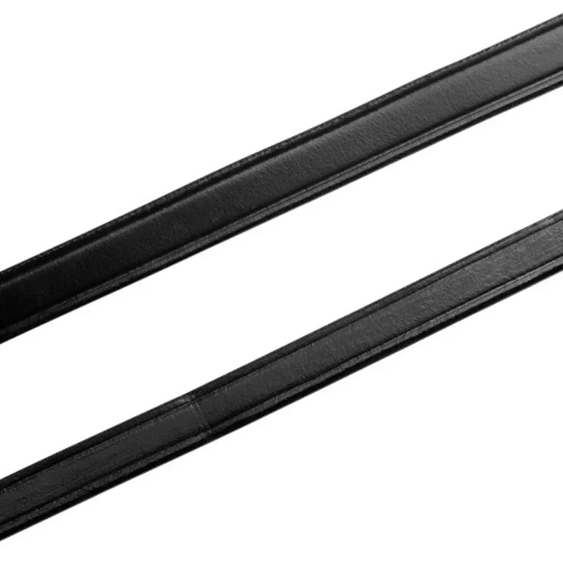 Hy Equestrian Plain Leather Reins in Black - WEB EXCLUSIVE