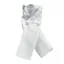 Equetech Plain Jacquard Untied Riding Stock in White - WEB EXCLUSIVE