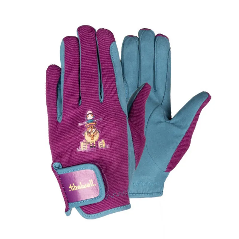 Hy Equestrian Thelwell Pony Friends Riding Gloves - WEB EXCLUSIVE