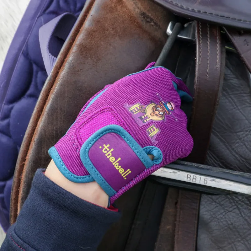 Hy Equestrian Thelwell Pony Friends Riding Gloves - WEB EXCLUSIVE-1