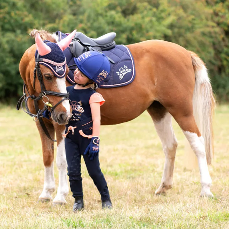 Little Rider Princess and the Pony Fly Veil in Navy - WEB EXCLUSIVE-2