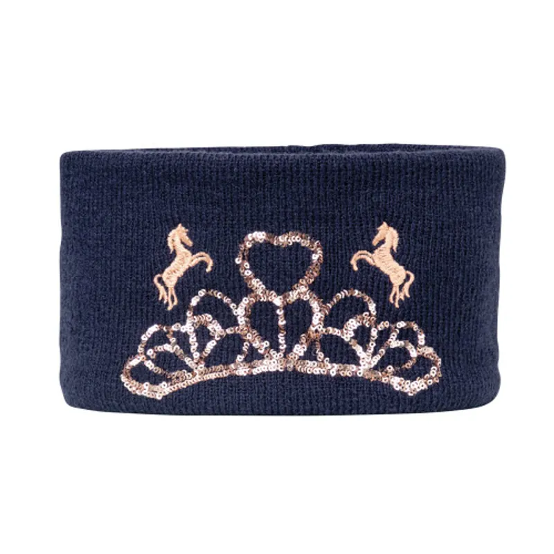 Little Rider Princess and the Pony Headband/Snood in Navy