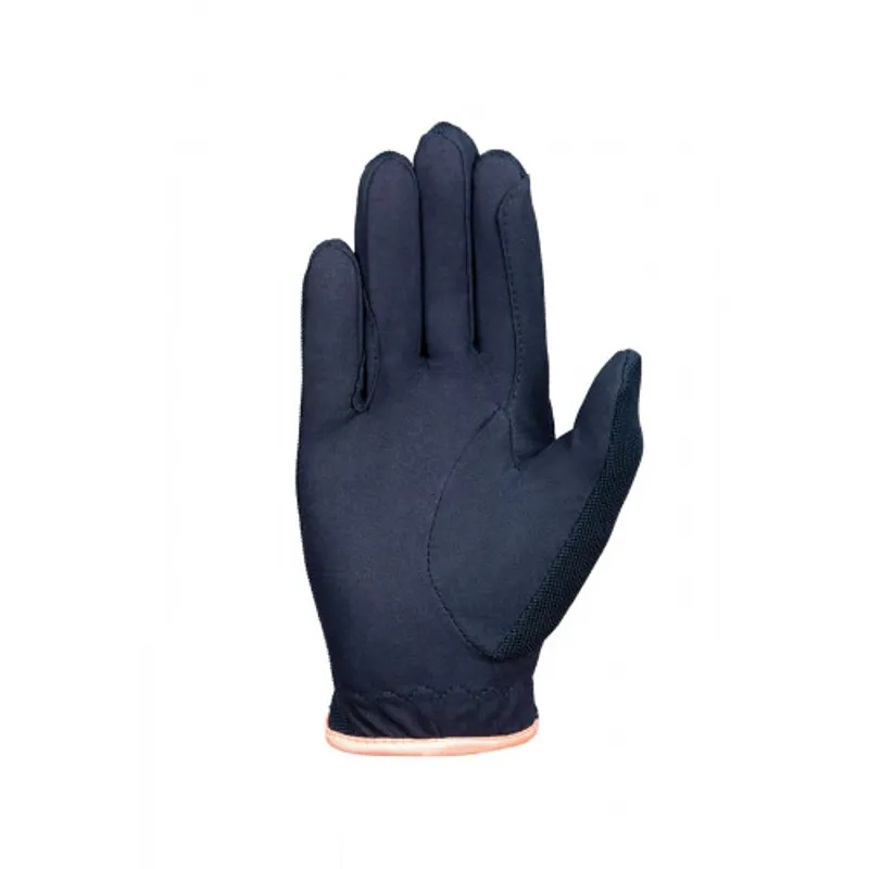 Little Rider Princess Riding Gloves Kids in Navy/Peach - WEB EXCLUSIVE-1