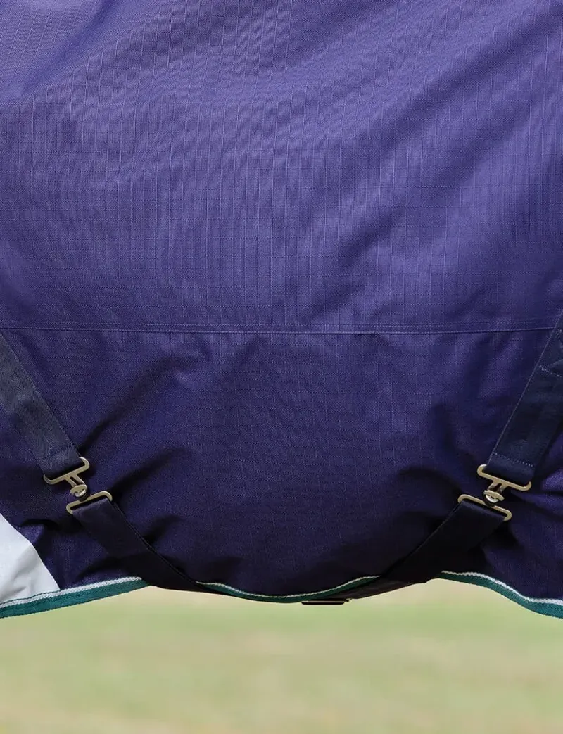Weatherbeeta Comfitec Plus Dynamic Detach-a-Neck 220g Turnout Rug in Navy and Forest-7