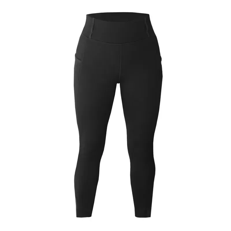 Equetech Luxe Thermal Winter Pull-On Breeches Ladies in Black-2