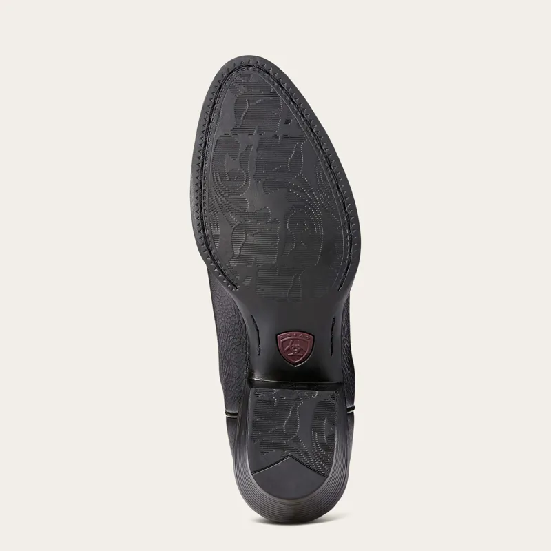 Ariat Heritage R Toe Western Boots Ladies in Black Deertan-5