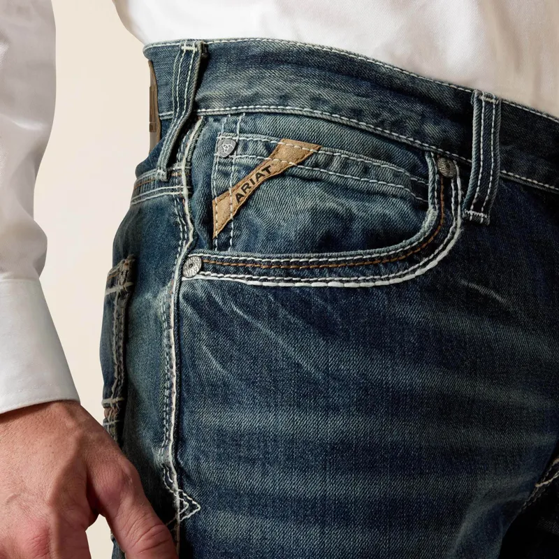 Ariat M4 Coltrane Boot Cut Jeans Mens in Durango-4