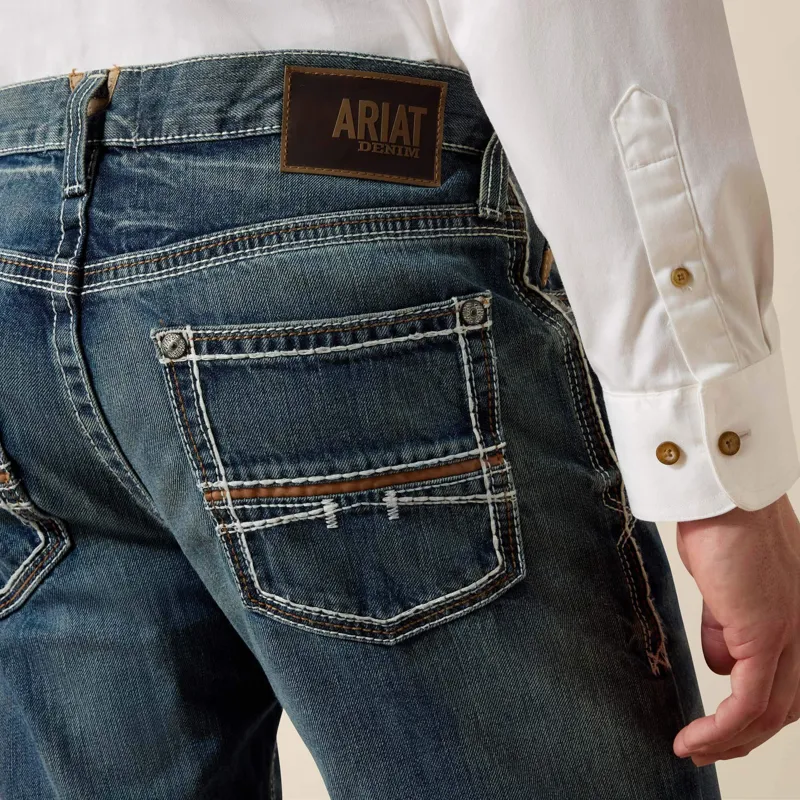 Ariat M4 Coltrane Boot Cut Jeans Mens in Durango-5