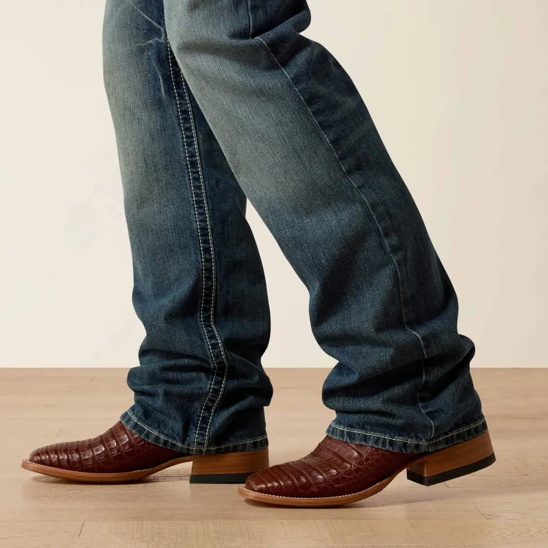 Ariat M4 Coltrane Boot Cut Jeans Mens in Durango-6