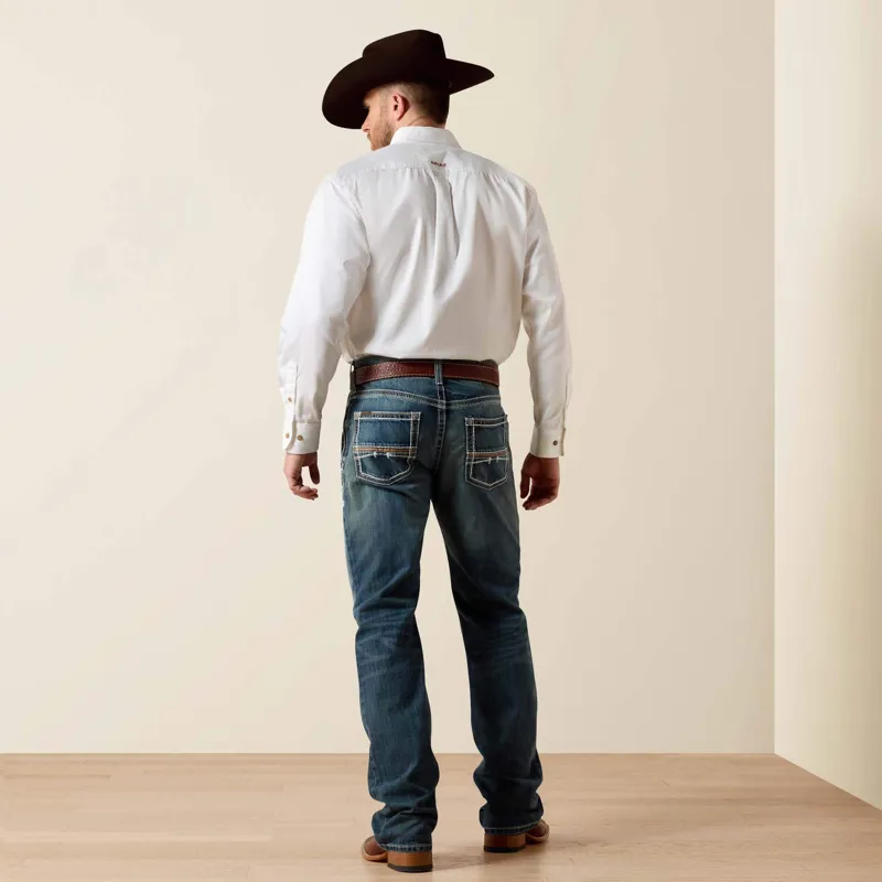 Ariat M4 Coltrane Boot Cut Jeans Mens in Durango-3