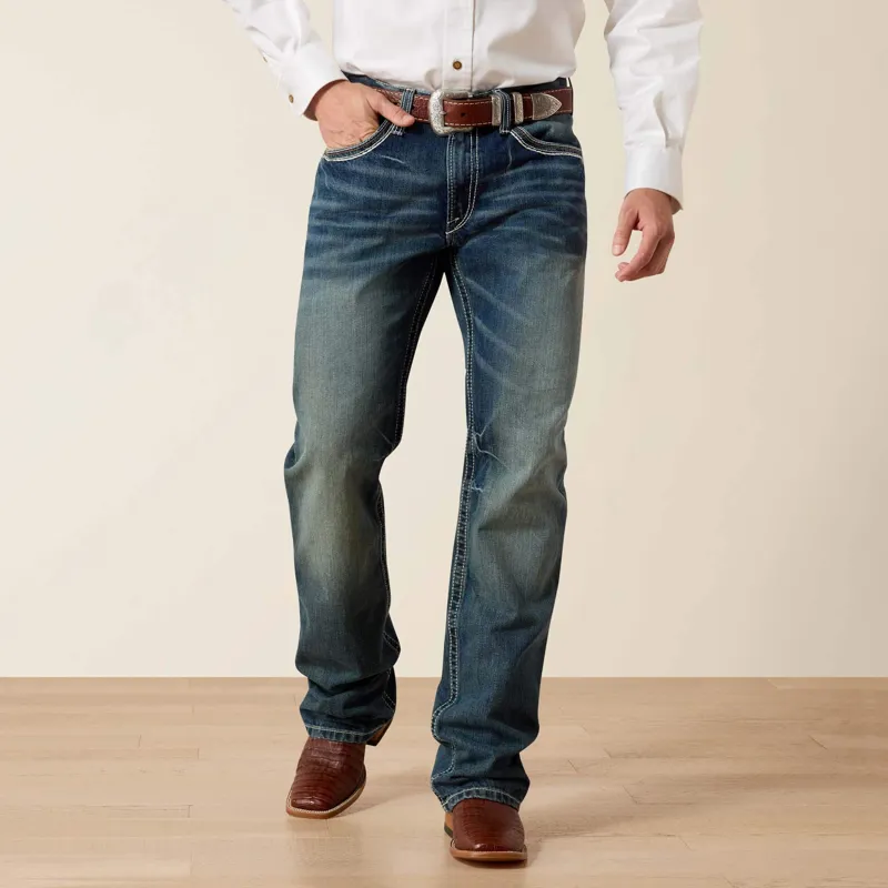 Ariat M4 Coltrane Boot Cut Jeans Mens in Durango-2