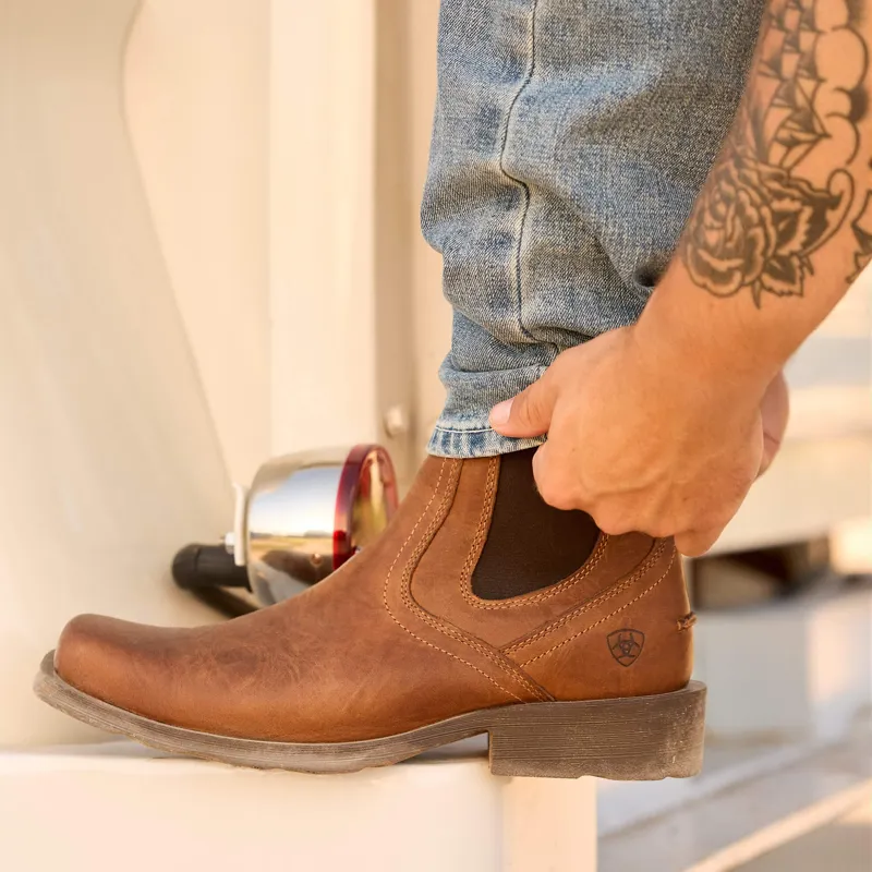 Ariat Midtown Rambler Western Boots Mens in Barn Brown-7