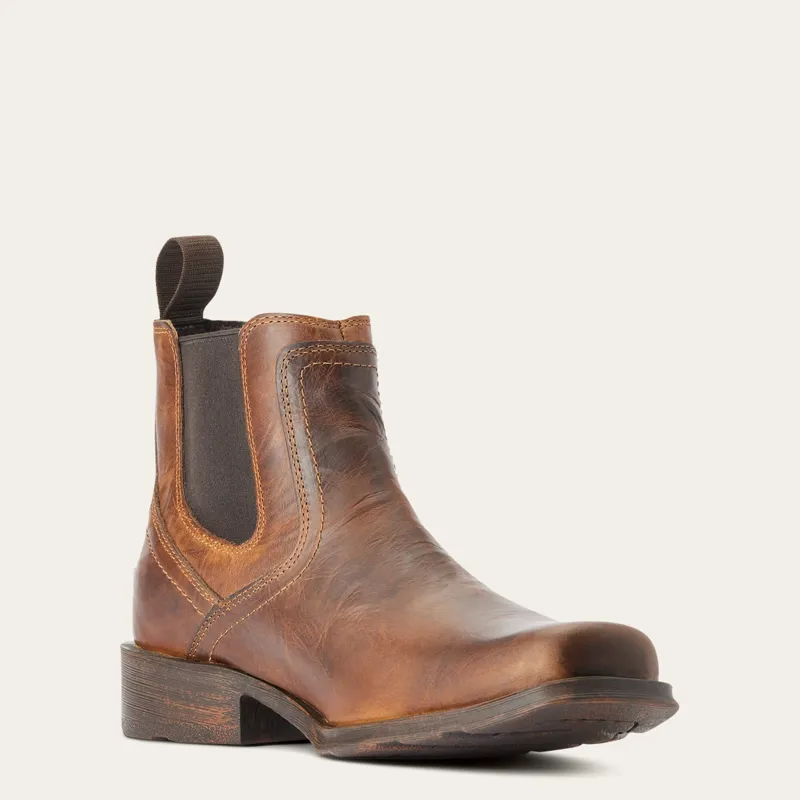 Ariat Midtown Rambler Western Boots Mens in Barn Brown-3
