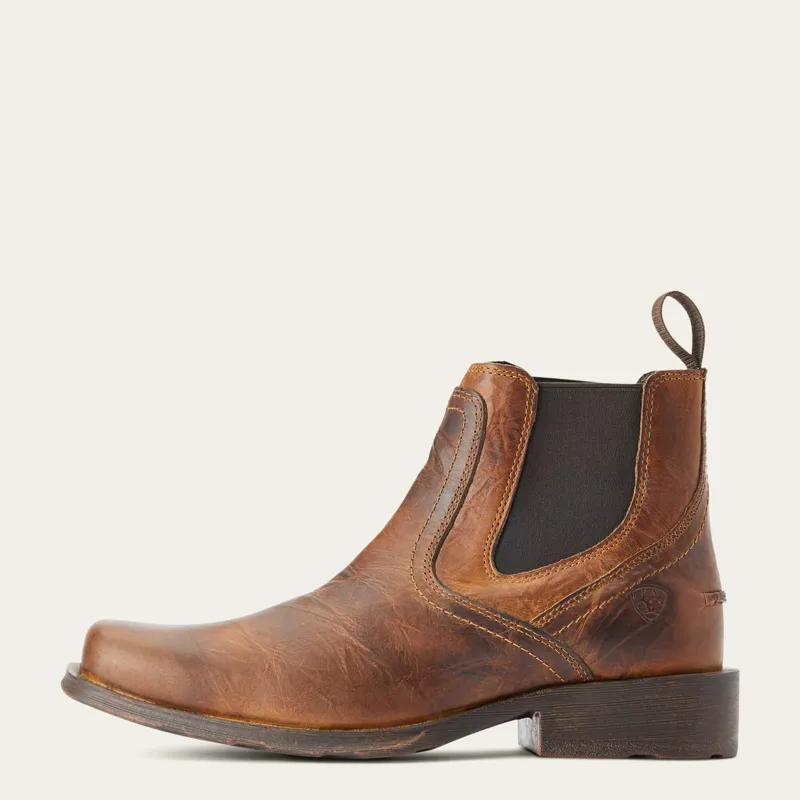 Ariat Midtown Rambler Western Boots Mens in Barn Brown-2